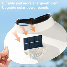 Sterling Sun Visor Hat with Cooling Fan™ Wide Brim Fan Detail