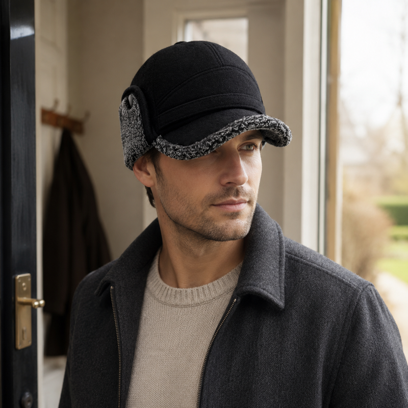 Sterling™ Fleece Earflap Baseball Cap with Fold Down Coverage