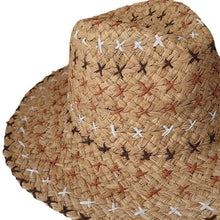 Sterling Retro Personality™ Western Cowboy Style Straw Hat Sun Brim