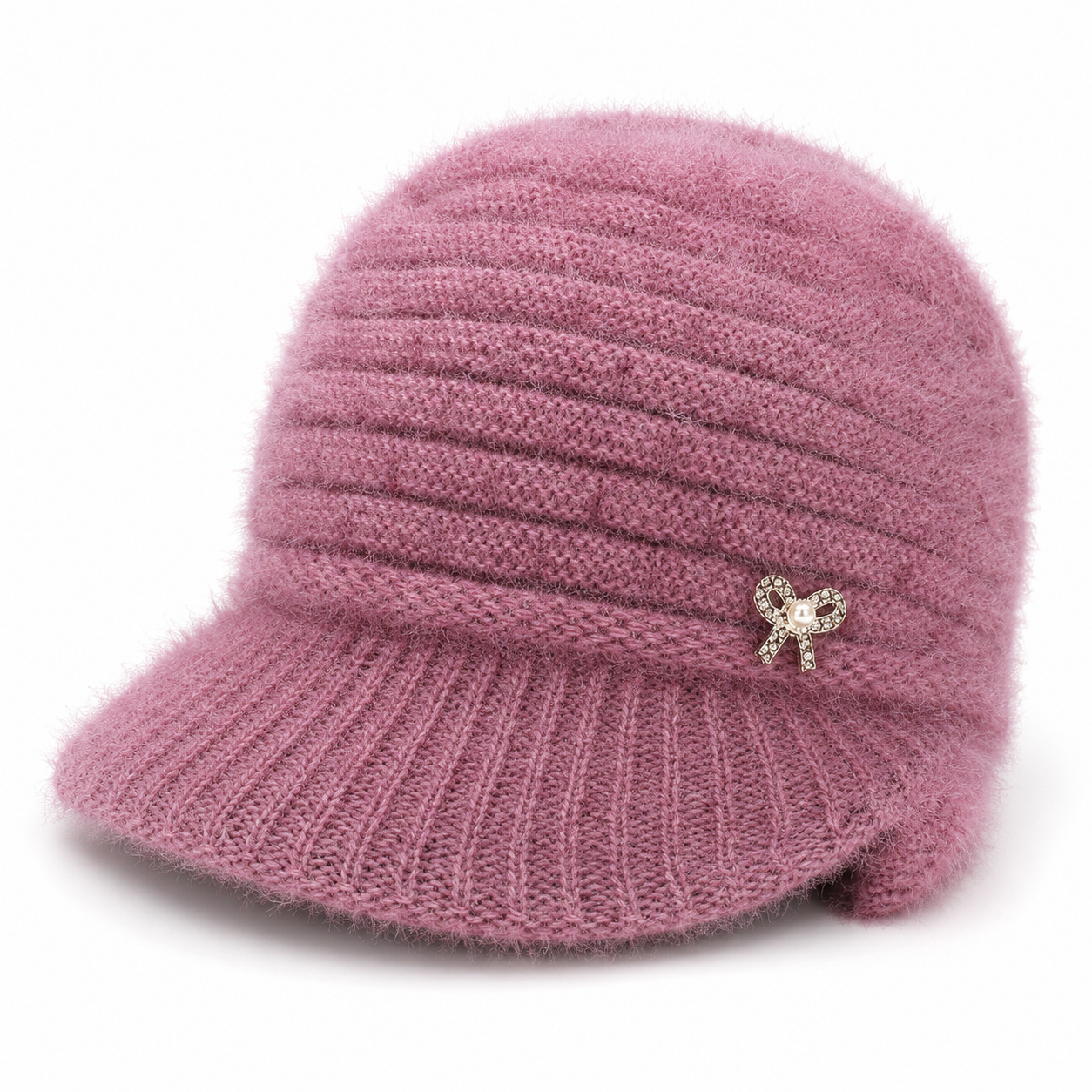 Sterling™ Fleece Lined Knit Visor Cap with Soft Duckbill Brim