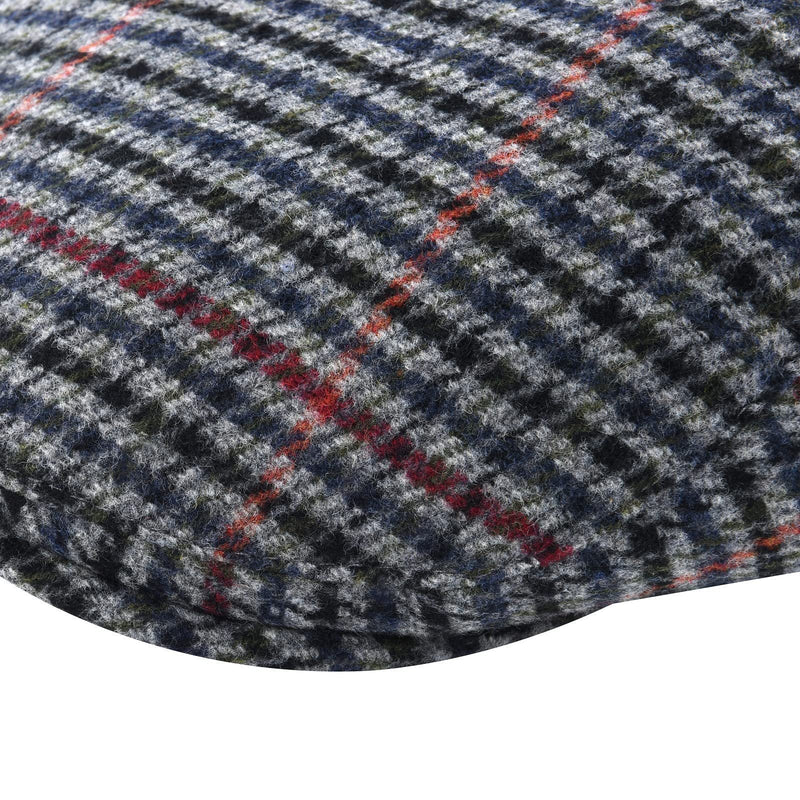 Sterling Herringbone™ Cheesecutter Flat Cap Polyester Curved Brim