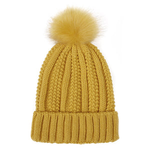 Sterling Élan™ Satin-Lined Wool Pom Beanie