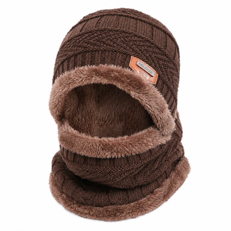 Sterling Nivali Kids Winter Beanie™ And Scarf Set Fleece Lined Knit