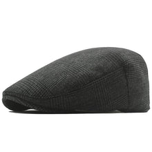 Sterling Herringbone™ Cheesecutter Flat Cap Polyester Curved Brim