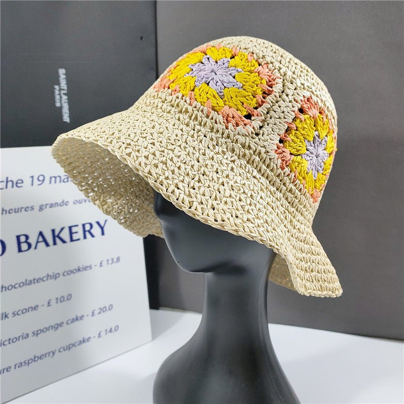Sterling Elegant Folded™ Floral Straw Bucket Hat