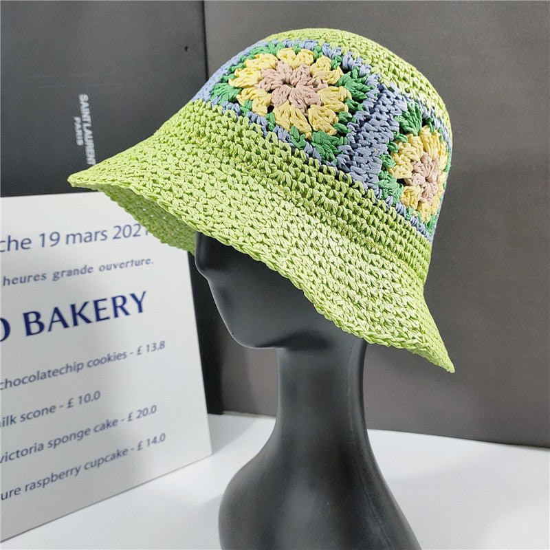 Sterling Elegant Folded™ Floral Straw Bucket Hat