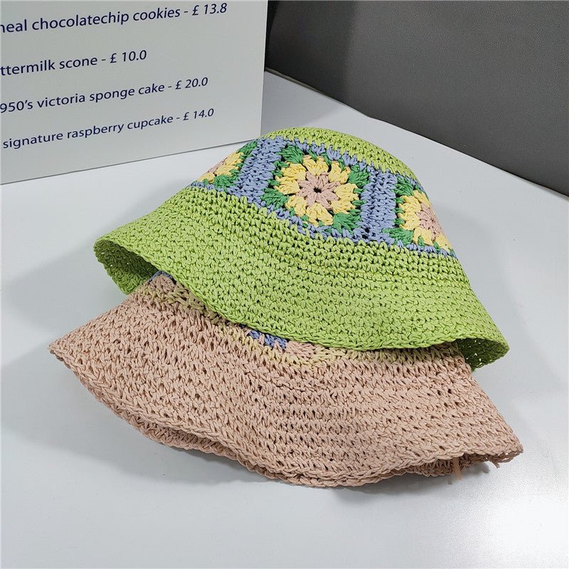 Sterling Elegant Folded™ Floral Straw Bucket Hat
