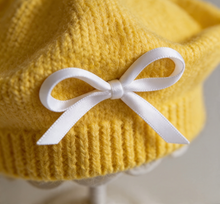 Sterling Petalyn Baby Knit Beret™ with Bow Detail