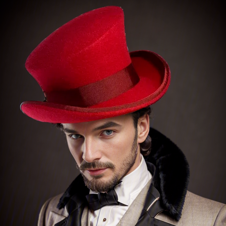 Sterling Asymmetric Top Hat™ 100% Wool Handcrafted Artisan Design