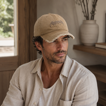 Sterling™ Adjustable Cotton Baseball Cap With Raised Letter Embroidery