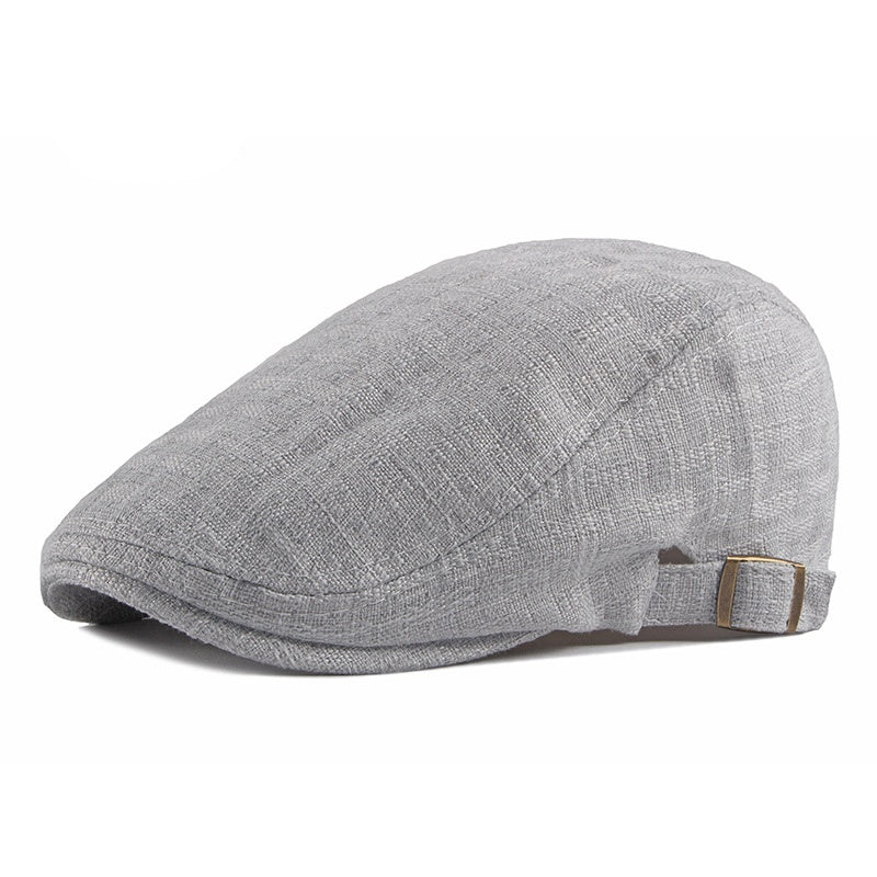 Sterling Classic British Flat Cap™ Wool Blend Herringbone Crown