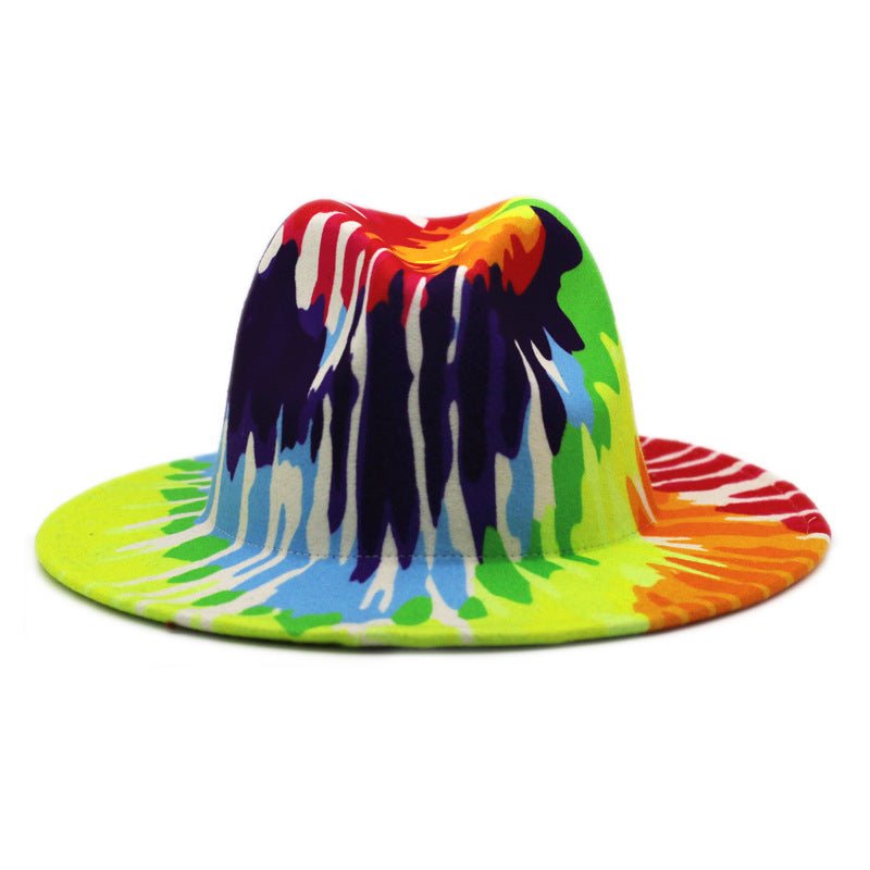 Sterling Felt Hat™ Spring And Autumn Pattern Top Hat Fedoras Hat