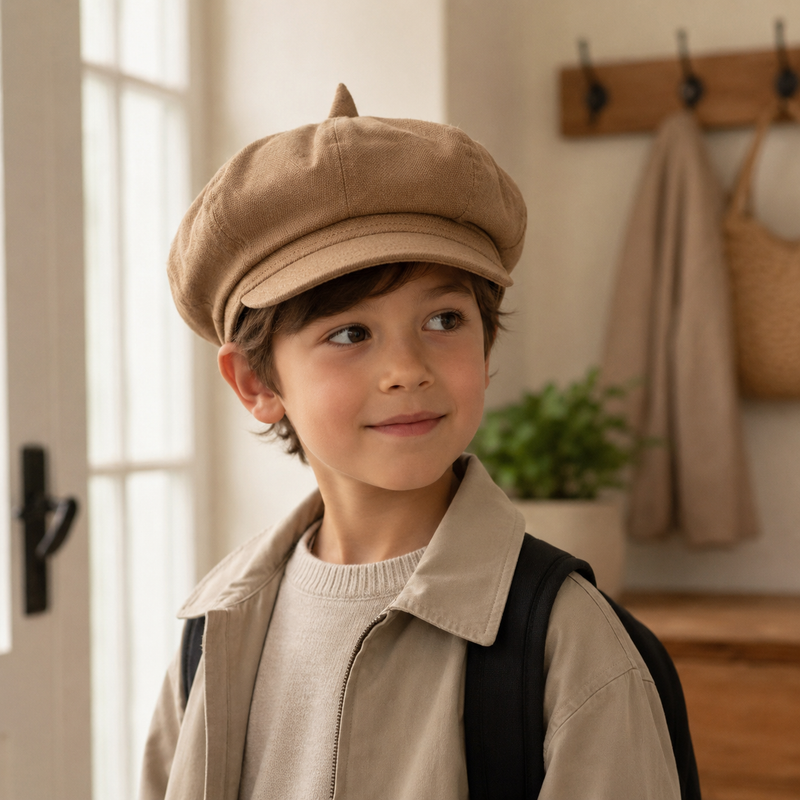 Sterling™ Kids Newsboy Cap in Cotton Blend