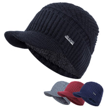 Sterling Fur Lined™ Beanie Visor Knit Cap Plush Ear Coverage