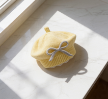 Sterling Petalyn Baby Knit Beret™ with Bow Detail
