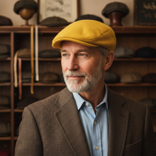 Sterling Corduroy Flat Cap™ Ivy Shape Ribbed Fabric Tonal Seam