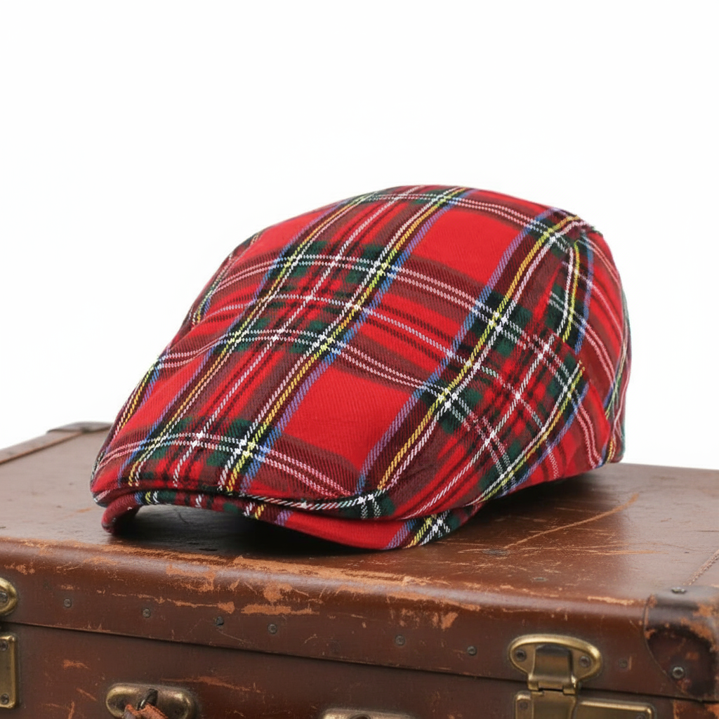 Sterling Tartan Cotton Ivy Cap™ Low Crown Plaid Seam Detail