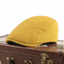 Sterling Corduroy Flat Cap™ Ivy Shape Ribbed Fabric Tonal Seam