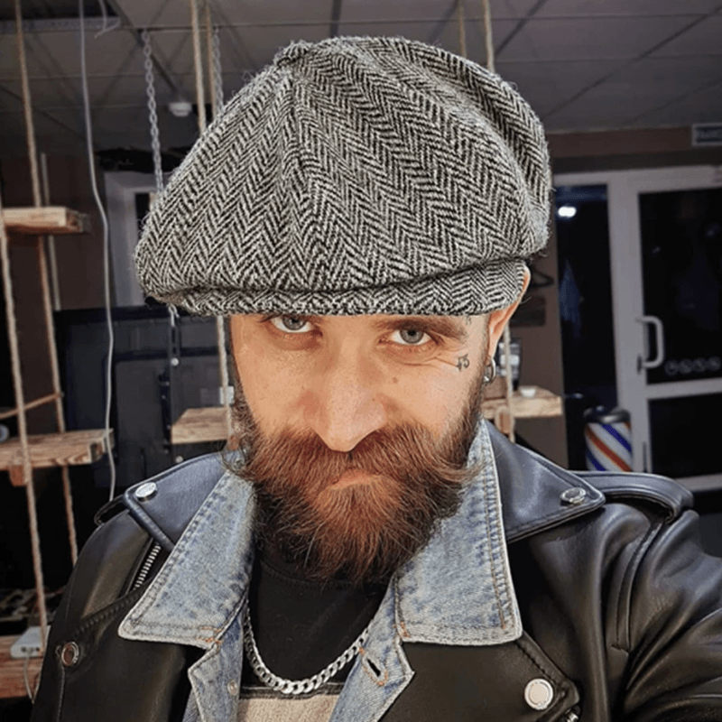 Sterling Classic Retro Sixpence Hat™ Flat Cap Soft Brim