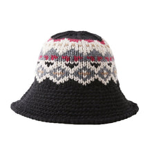 Sterling™ Knitted Panama Bucket Hat Wool Curl Brim