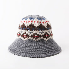 Sterling™ Knitted Panama Bucket Hat Wool Curl Brim
