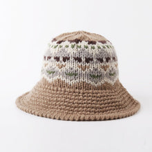 Sterling™ Knitted Panama Bucket Hat Wool Curl Brim