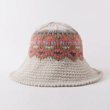 Sterling™ Knitted Panama Bucket Hat Wool Curl Brim
