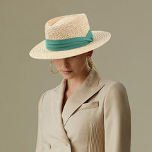 Sterling Handwoven Flat™ Straw Hat Wide Brim Straw Weave