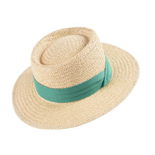 Sterling Handwoven Flat™ Straw Hat Wide Brim Straw Weave