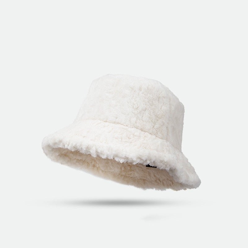 Sterling™ Lambswool Fisherman Hat Short Brim Plush Solid Color