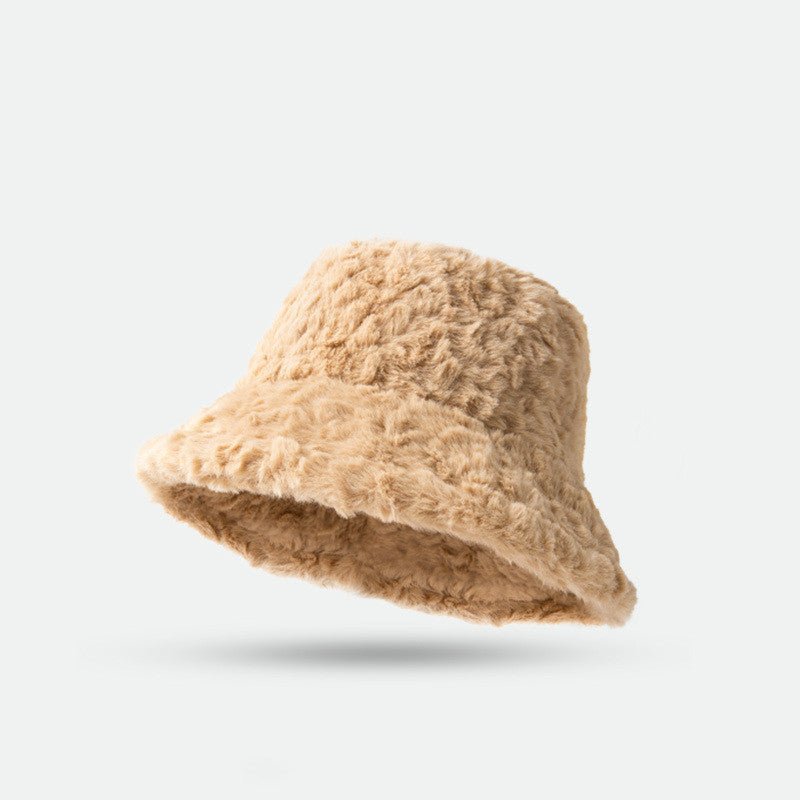 Sterling™ Lambswool Fisherman Hat Short Brim Plush Solid Color
