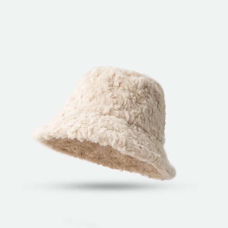Sterling™ Lambswool Fisherman Hat Short Brim Plush Solid Color