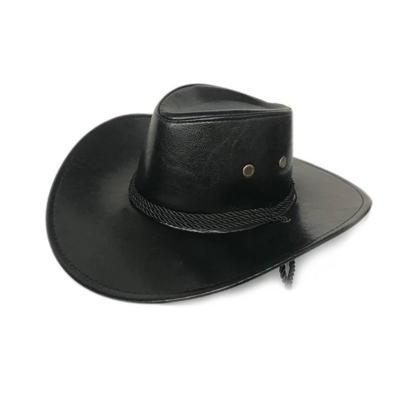 Sterling Simple Classic™ Leather Cowboy Hat Wide Brim Western