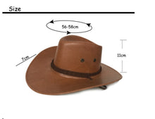 Sterling Simple Classic™ Leather Cowboy Hat Wide Brim Western