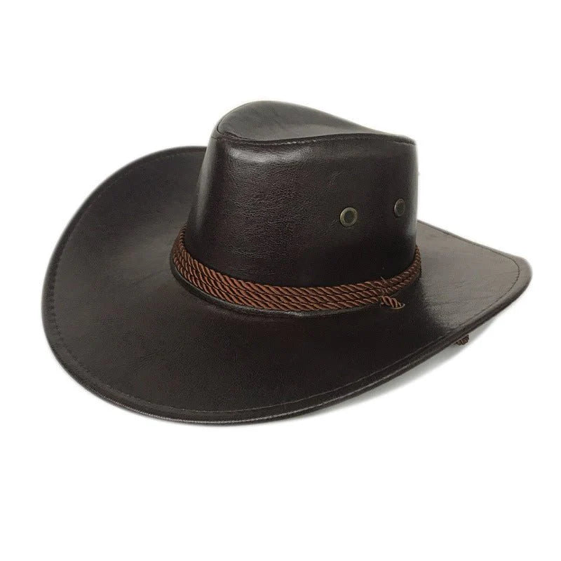 Sterling Simple Classic™ Leather Cowboy Hat Wide Brim Western