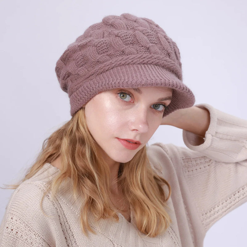Sterling Cozy Fried Twist Knit Hat™ Soft Beanie Cable Texture