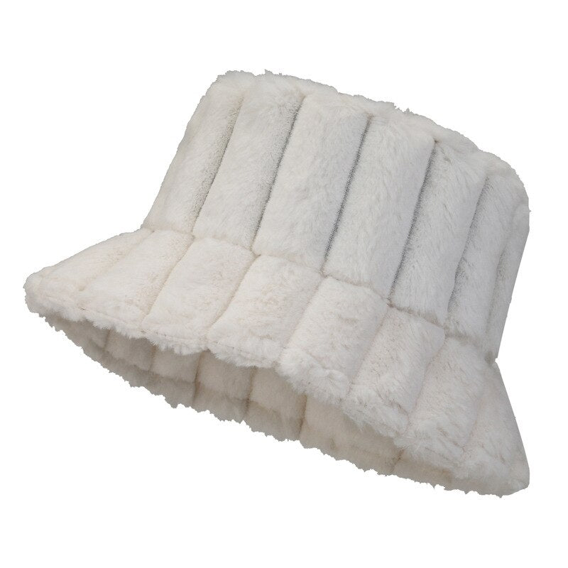 Sterling Lotte Warm & Stylish Bucket Hat™ Plush Knit Soft Brim