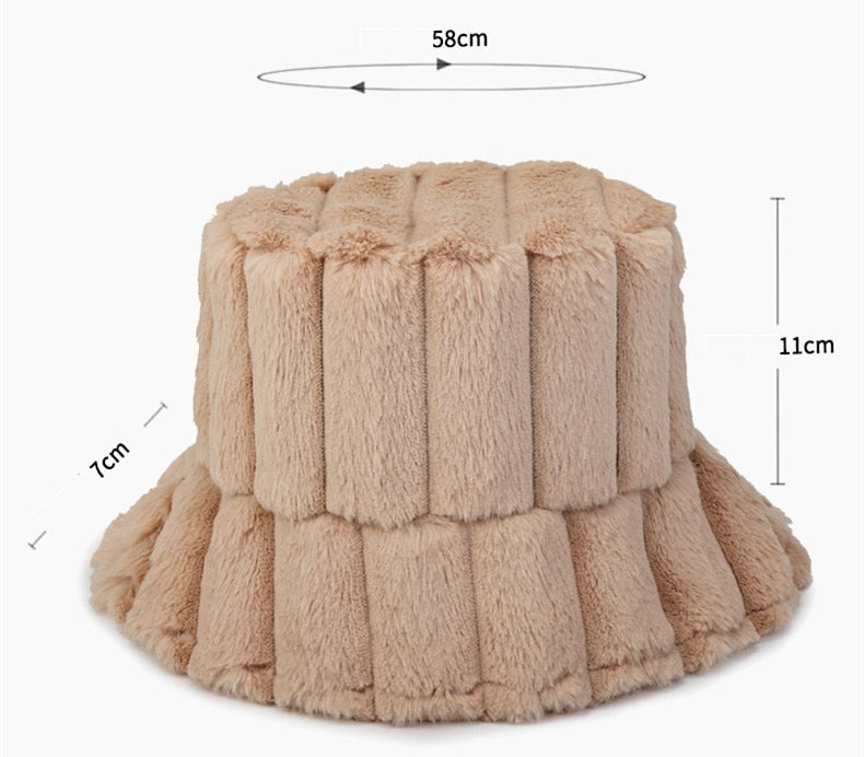 Sterling Lotte Warm & Stylish Bucket Hat™ Plush Knit Soft Brim