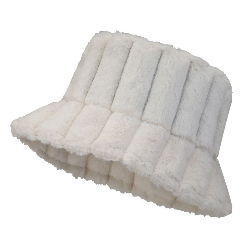 Sterling Lotte Warm & Stylish Bucket Hat™ Plush Knit Soft Brim