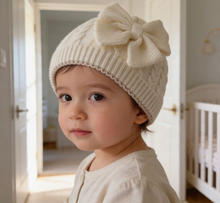 Sterling Lunelle Baby Knit Beanie™ with Bow