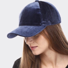 Sterling Velvet Baseball Cap™ for Women Curved Velvet Strap