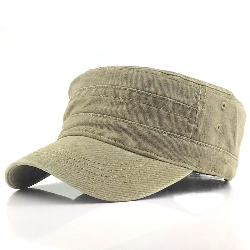Sterling Military™ Style Flat Cap Cotton Short Eaves