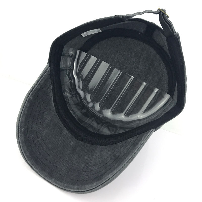 Sterling Military™ Style Flat Cap Cotton Short Eaves