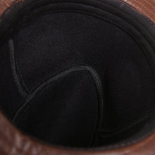 Sterling Leather Tycoon Jazz Hat™ Classic Leather Fedora Band Det