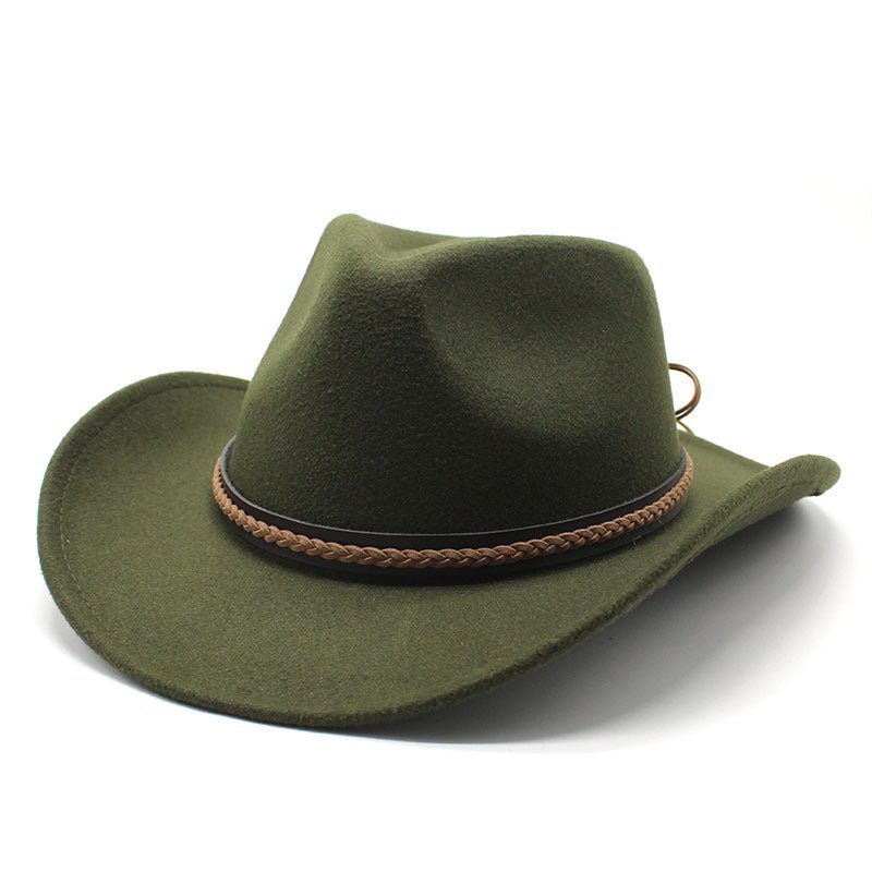 Sterling Felt Fedora™ Hat Rolled Brim Felt Band Detail