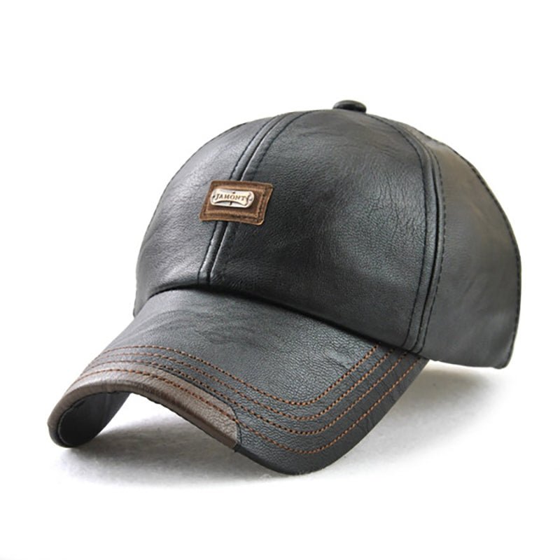 Sterling Leather Cap™ Classic Baseball Cap PU Finish Strap
