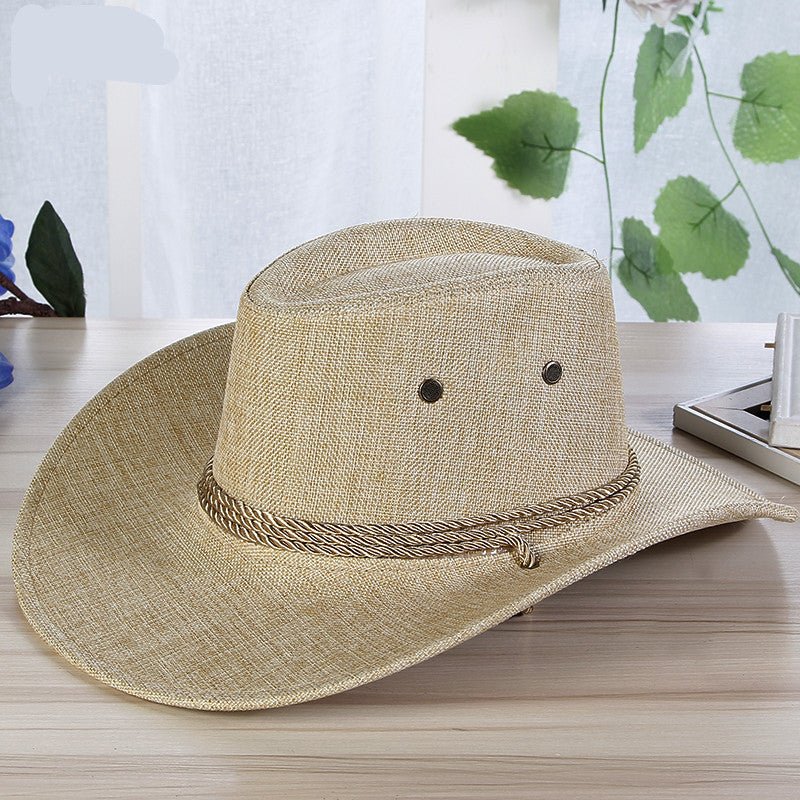 Sterling Linen Solid™ Color Cool Fedoras Hat Soft Brim Linen Band