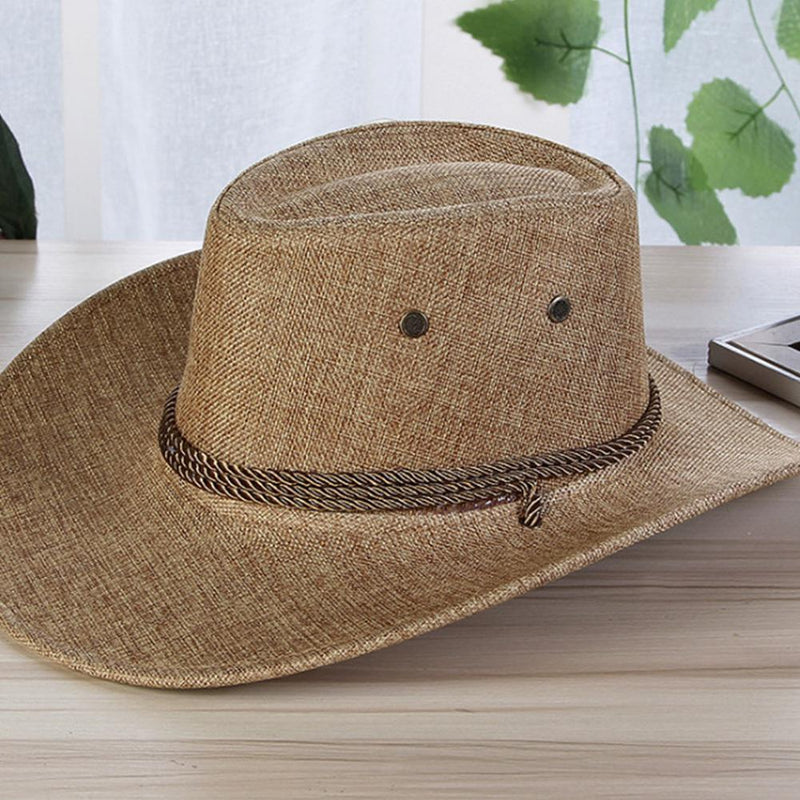 Sterling Linen Solid™ Color Cool Fedoras Hat Soft Brim Linen Band