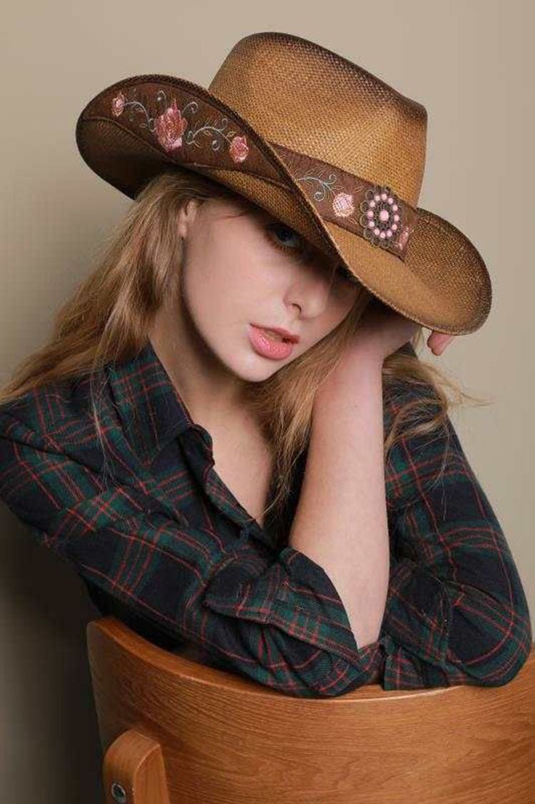 Sterling Mongolian Hat Cowboy Hat™ Wide Brim Faux Leather