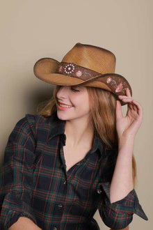 Sterling Mongolian Hat Cowboy Hat™ Wide Brim Faux Leather